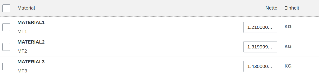 size=604x143 In diesem Beispiel ist das Table-Label in der Spalte „Einheit“ zu finden. „KG“ ist fett gedruckt.