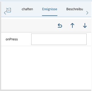 Event-Methode eintragen